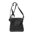 Bolso Bandolera Mini Bandolera Cremallera Lona Nailon Monogramado Negro