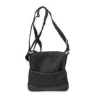 Bolso Bandolera Mini Bandolera Cremallera Lona Nailon Monogramado Negro