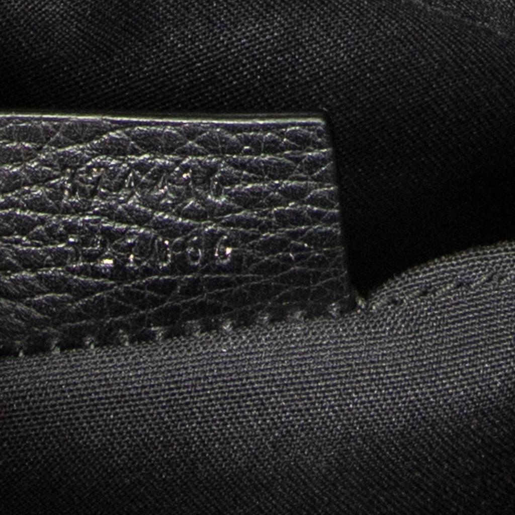 Shoulder Bag Mini Zip Messenger Black Monogrammed Nylon Canvas