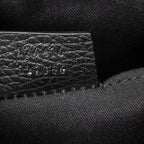 Shoulder Bag Mini Zip Messenger Black Monogrammed Nylon Canvas