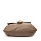 Shoulder Bag Jungle Grande Messsenger Brown Grained Calfskin Leather