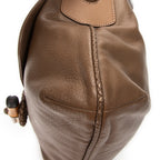 Bandolera Jungle Grande Messenger Piel de Becerro Granulada Marrón