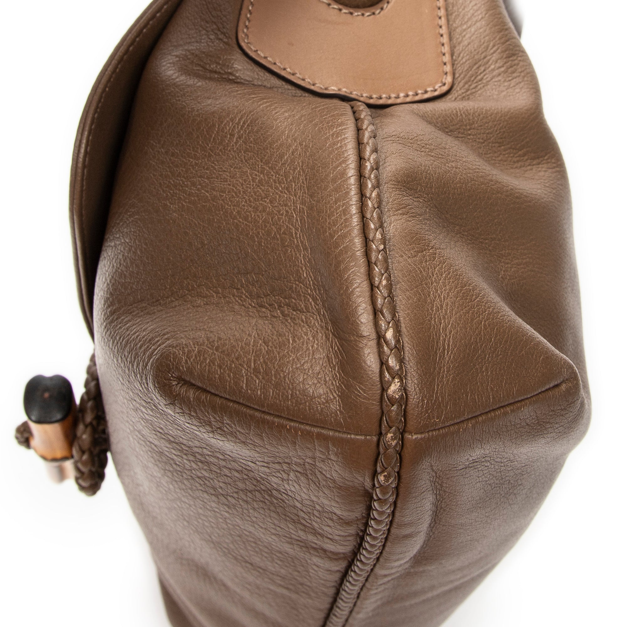 Bandolera Jungle Grande Messenger Piel de Becerro Granulada Marrón