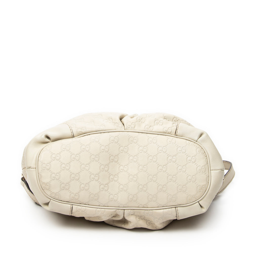 Shoulder Bag Sukey Top Handle Ivory Guccissima Leather
