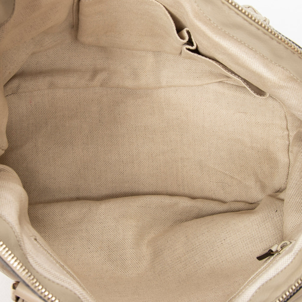 Shoulder Bag Sukey Top Handle Ivory Guccissima Leather