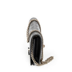 Shoulder Bag Signature Bow Chain Wallet Black Guccissima Leather