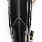 Shoulder Bag Signature Bow Chain Wallet Black Guccissima Leather