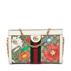 Shoulder Bag Small GG Ophidia Beige Floral Printed Supreme Coated Canvas