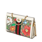 Shoulder Bag Small GG Ophidia Beige Floral Printed Supreme Coated Canvas