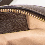 Shoulder Bag Mini Ophidia Round Crossbody Beige Supreme Coated Canvas