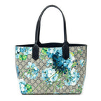 Shoulder Bag Blooms Reversible Tote Blue Blooms Supreme Coated Canvas