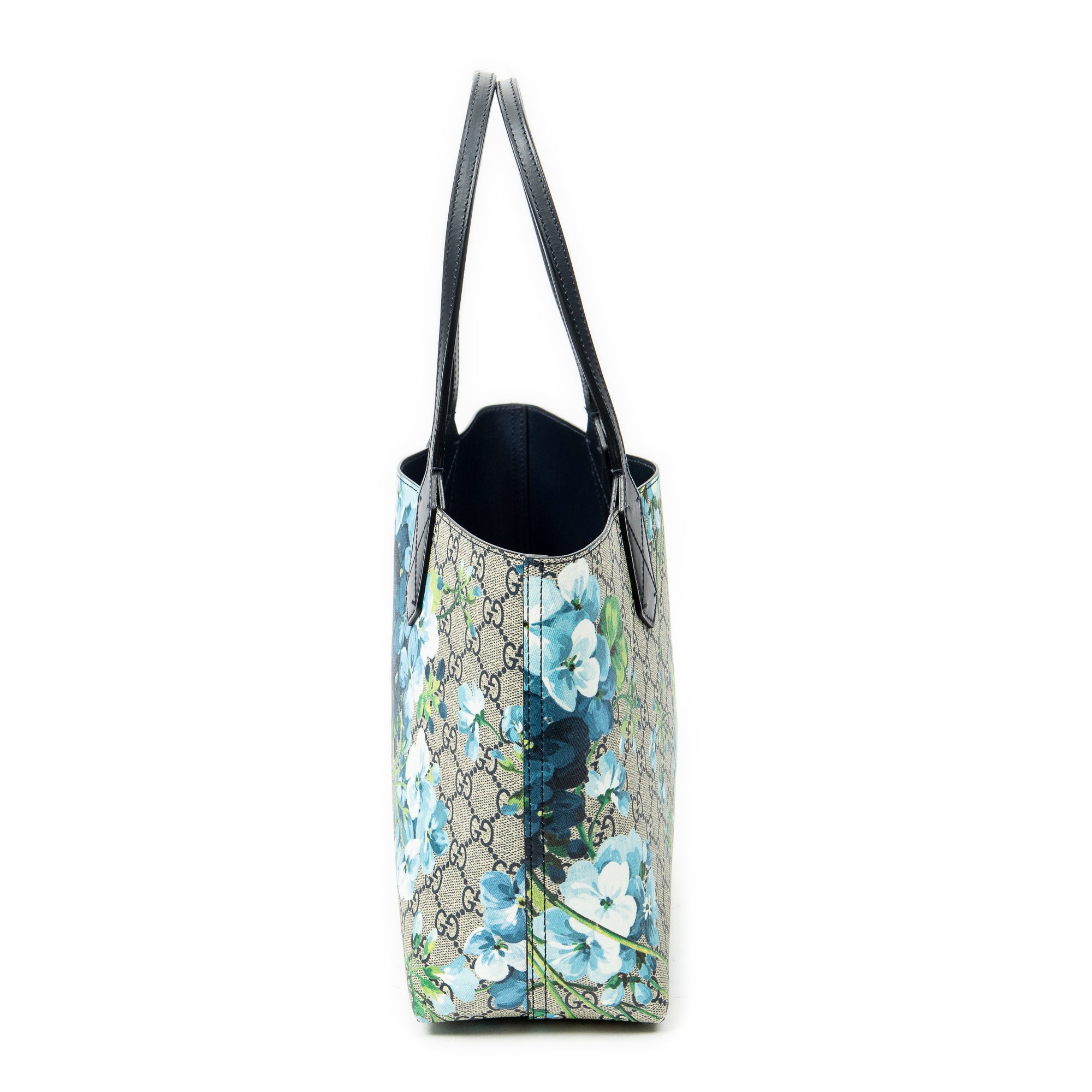 Shoulder Bag Blooms Reversible Tote Blue Blooms Supreme Coated Canvas