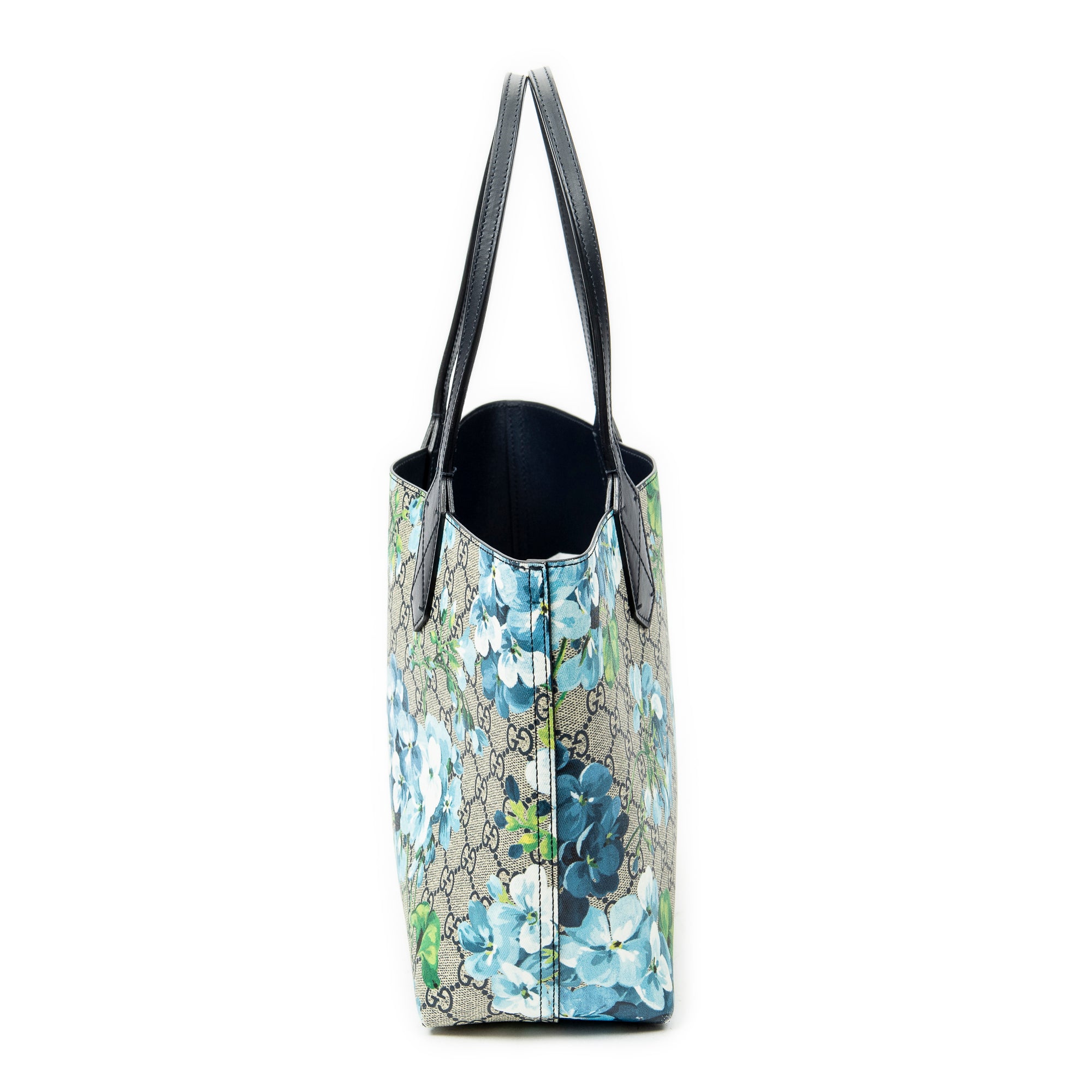 Shoulder Bag Blooms Reversible Tote Blue Blooms Supreme Coated Canvas