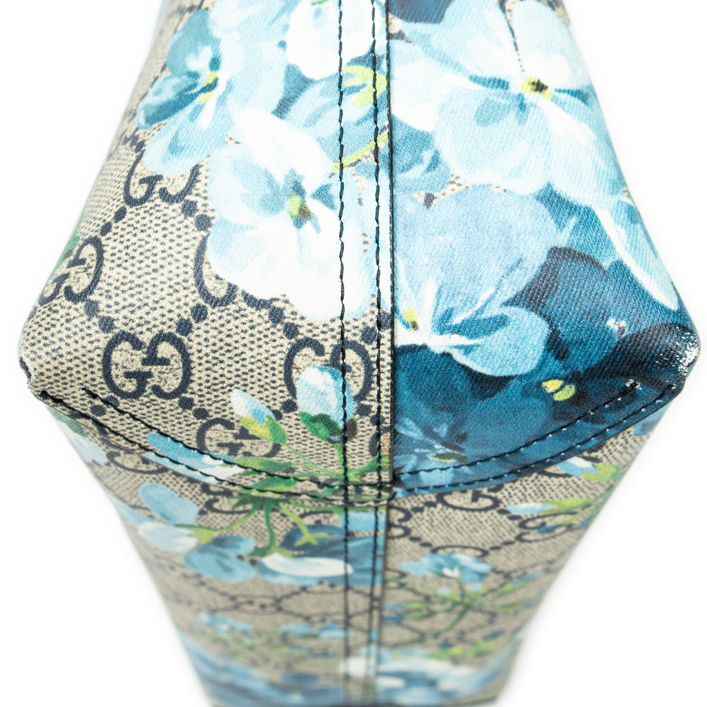 Shoulder Bag Blooms Reversible Tote Blue Blooms Supreme Coated Canvas