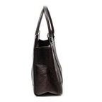 Shoulder Bag Large Document Tote Dark Brown Guccissima Leather