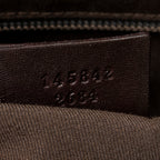 Shoulder Bag Large Document Tote Dark Brown Guccissima Leather
