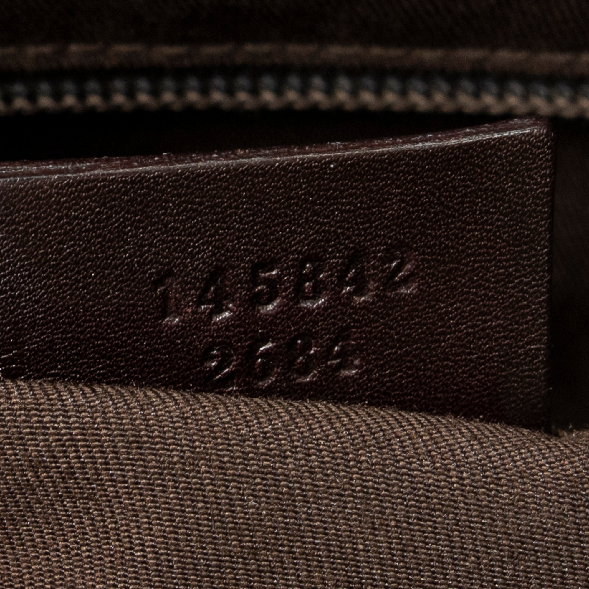 Shoulder Bag Large Document Tote Dark Brown Guccissima Leather