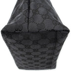 Shoulder Bag Front Pocket Hobo Black Monogrammed Canvas