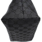 Shoulder Bag Front Pocket Hobo Black Monogrammed Canvas