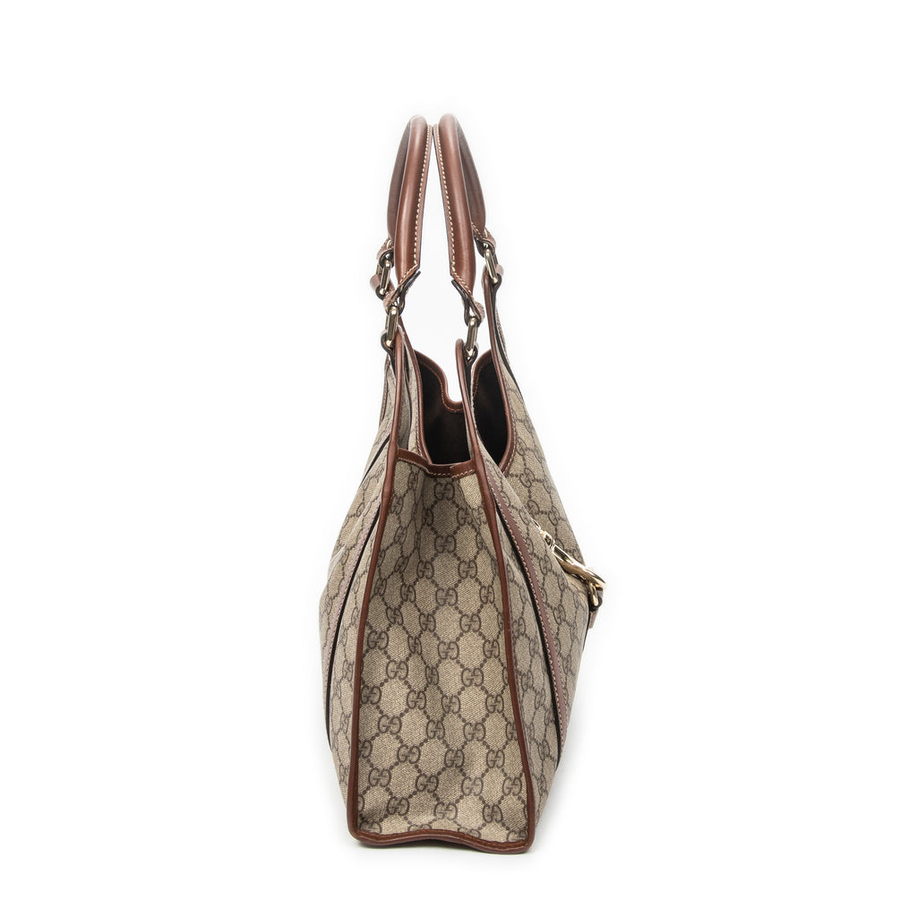 Shoulder Bag Large Joy Shoulder Tote Beige Supreme Coated Canvas