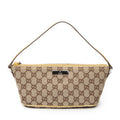 Shoulder Bag Boat Pochette Beige Monogrammed Canvas