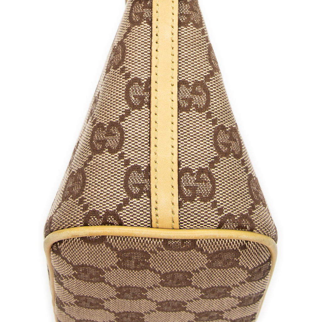 Shoulder Bag Boat Pochette Beige Monogrammed Canvas