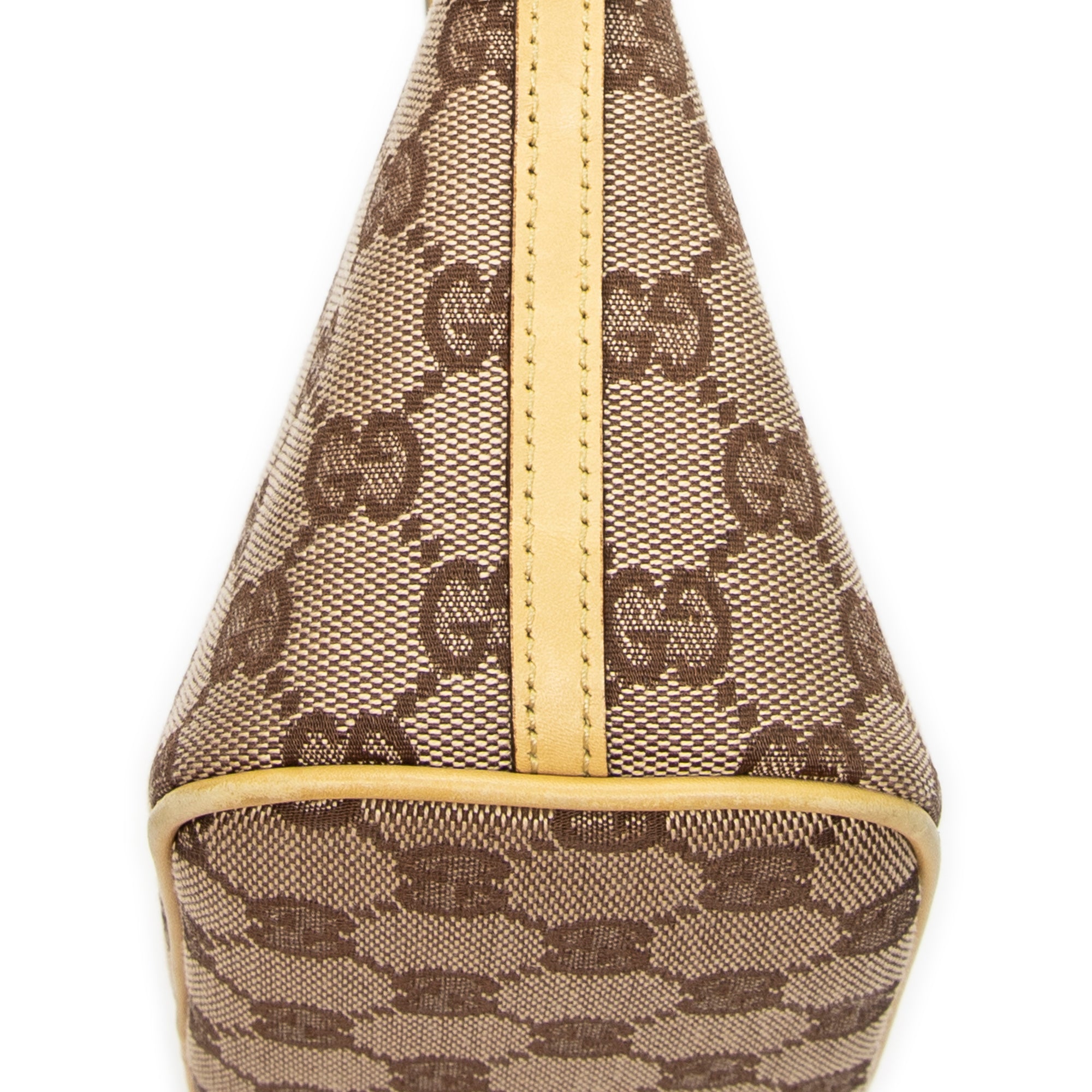 Shoulder Bag Boat Pochette Beige Monogrammed Canvas