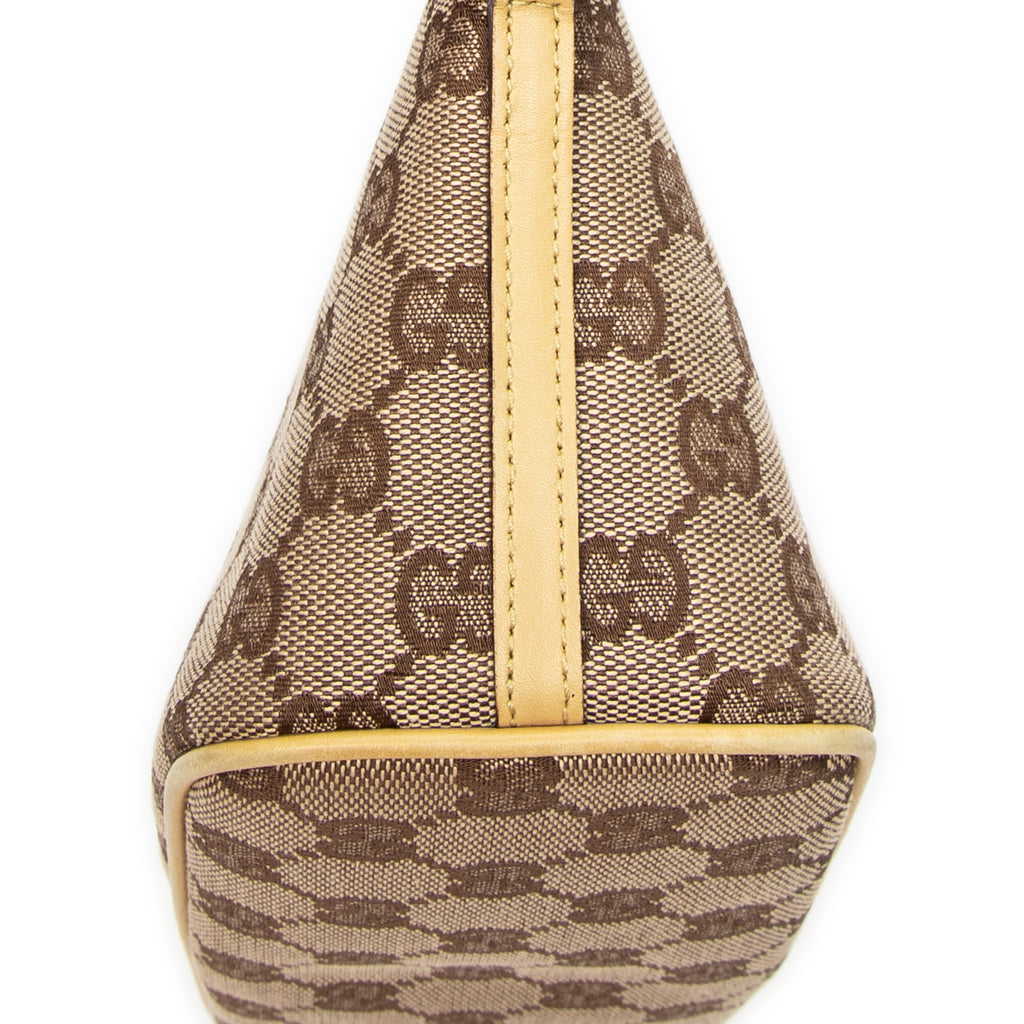 Shoulder Bag Boat Pochette Beige Monogrammed Canvas