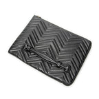 Handbag GG Marmont Zip Clutch Black Quilted Chevron Leather
