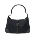 Shoulder Bag Bamboo Jackie Hobo Black Canvas