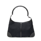 Shoulder Bag Bamboo Jackie Hobo Black Canvas