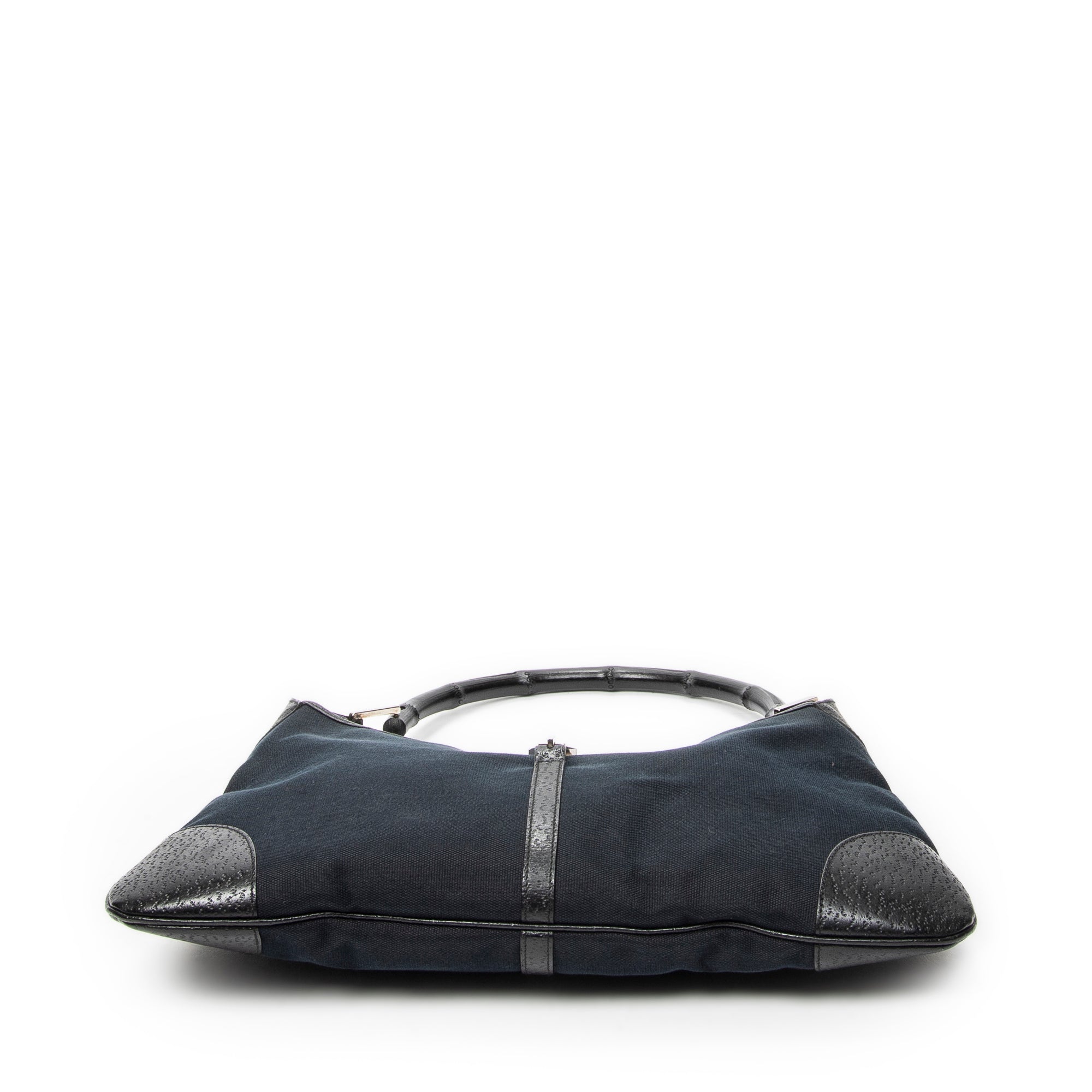 Shoulder Bag Bamboo Jackie Hobo Black Canvas