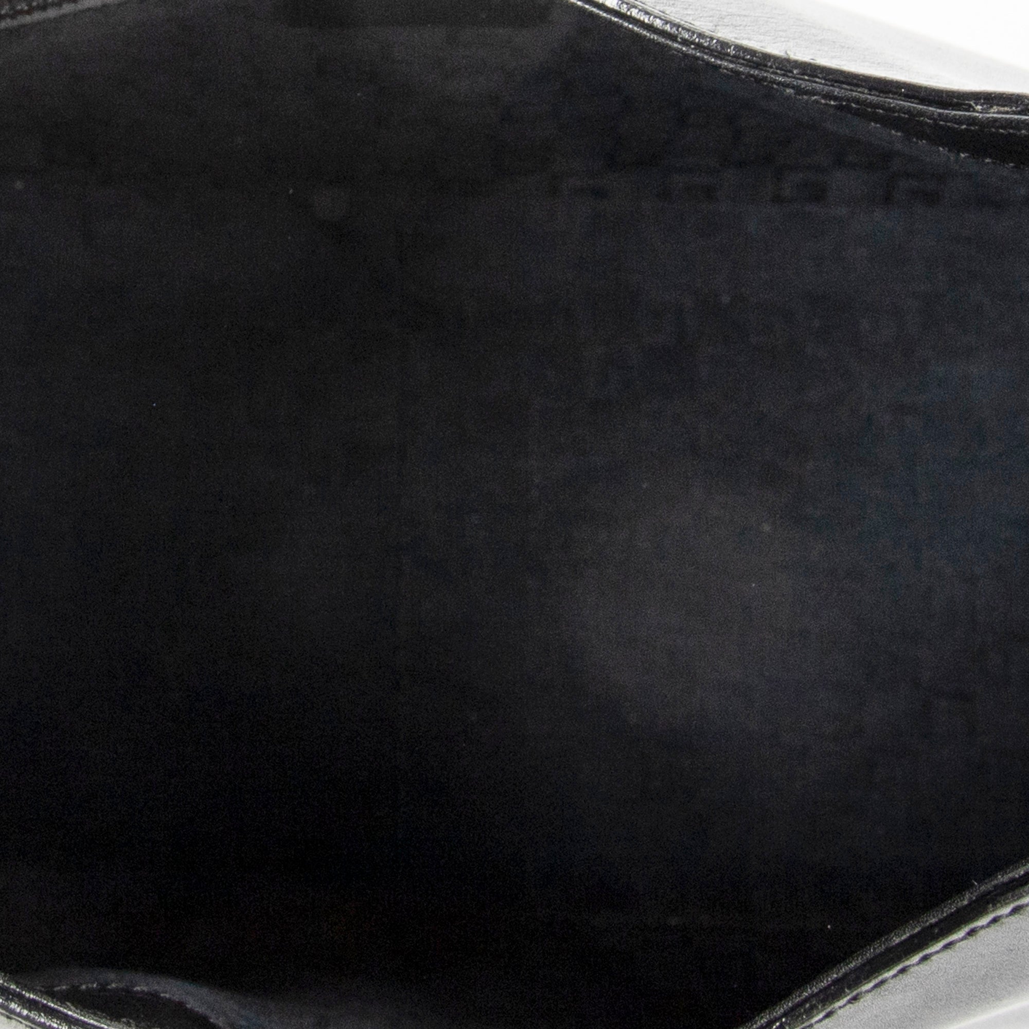 Shoulder Bag Whip Stitch Hobo Black Smooth Calfskin Leather