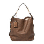 Sac bandoulière Harnais Sac hobo Cuir grainé marron