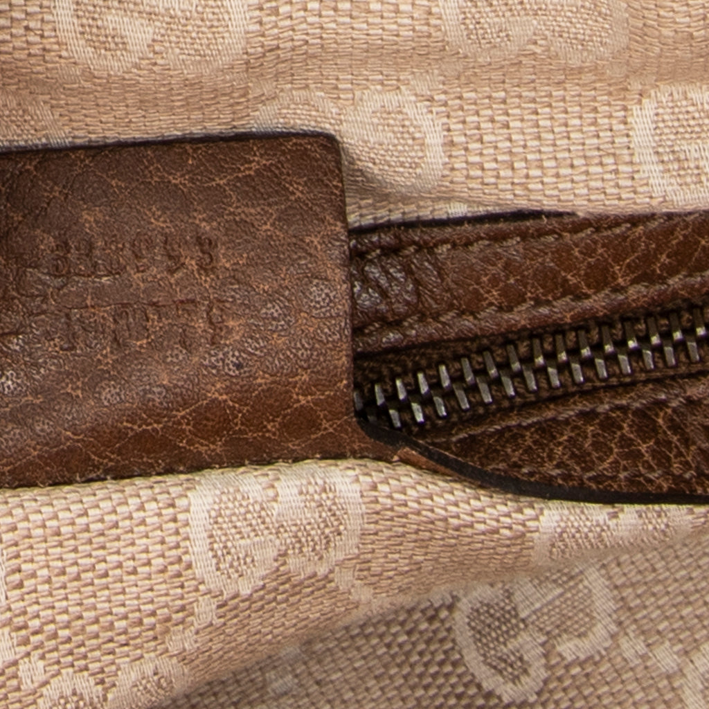 Shoulder Bag Harness Hobo Bag Brown Pebbled Leather