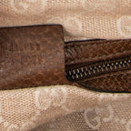 Shoulder Bag Harness Hobo Bag Brown Pebbled Leather