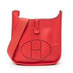 Shoulder Bag Evelyne III GM Rouge Pivoine Epsom Leather