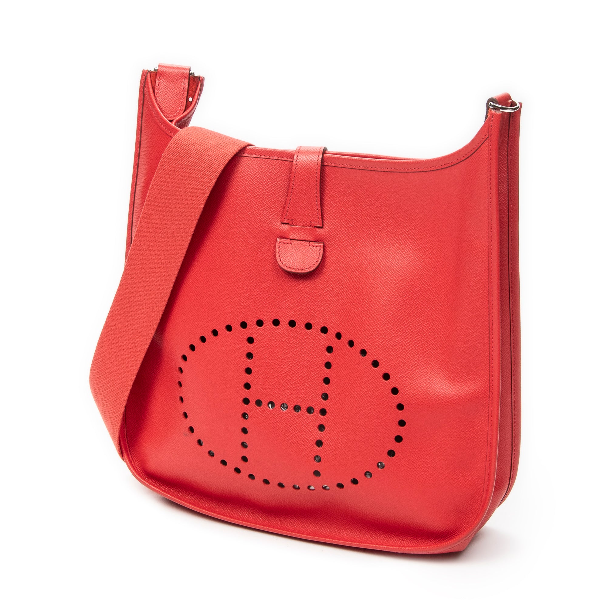 Shoulder Bag Evelyne III GM Rouge Pivoine Epsom Leather