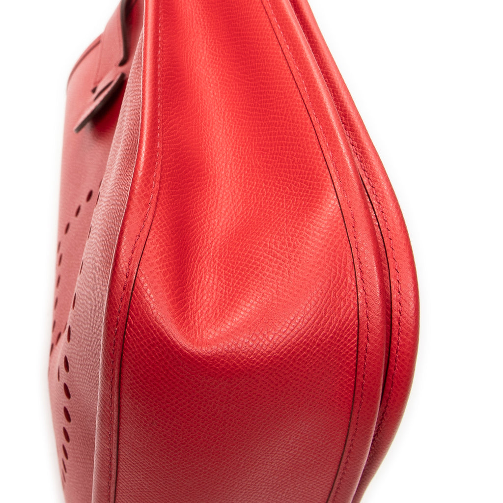 Shoulder Bag Evelyne III GM Rouge Pivoine Epsom Leather