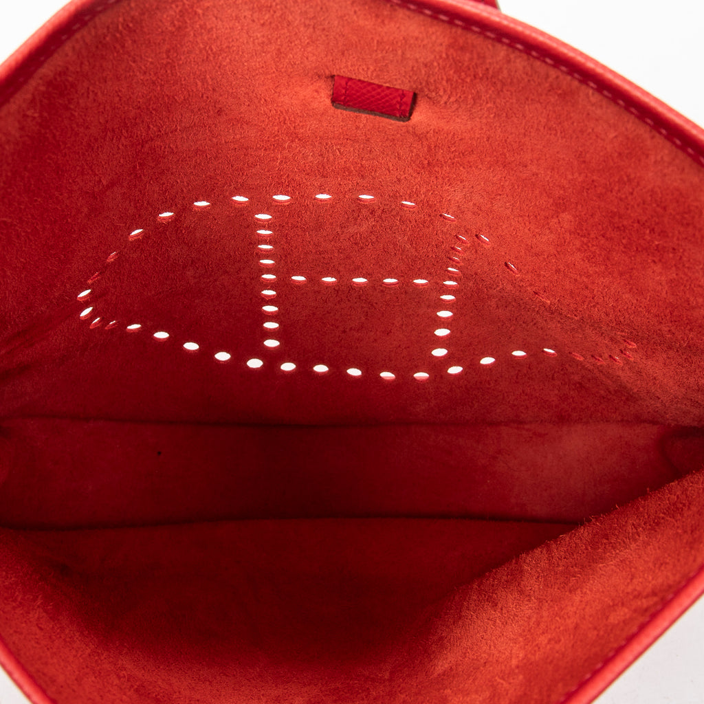 Shoulder Bag Evelyne III GM Rouge Pivoine Epsom Leather