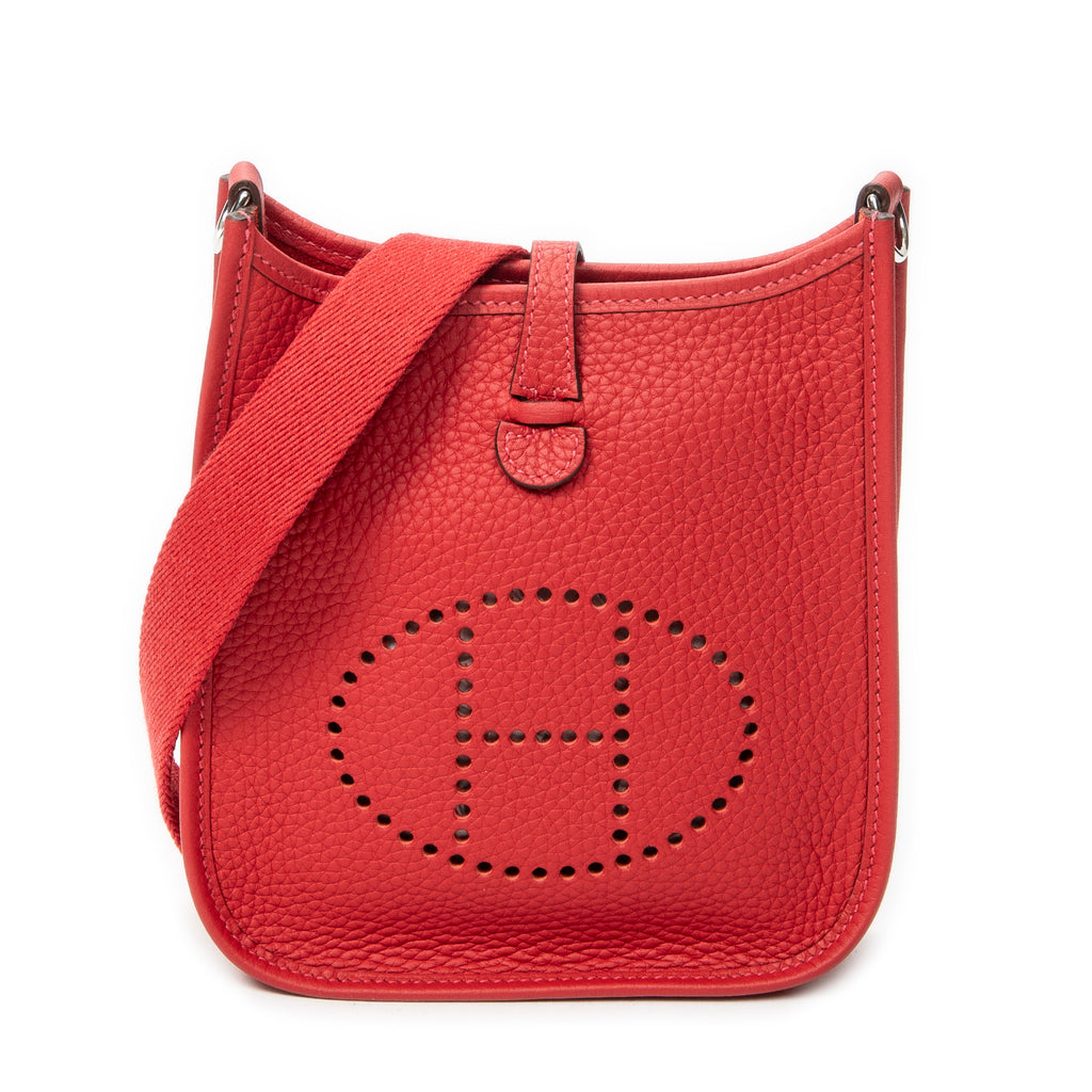 Shoulder Bag Evelyne TPM Rouge Casaque Clemence Leather