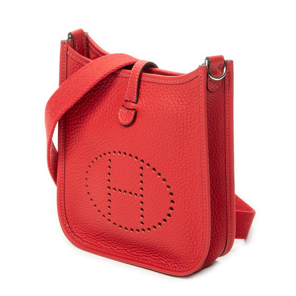 Shoulder Bag Evelyne TPM Rouge Casaque Clemence Leather
