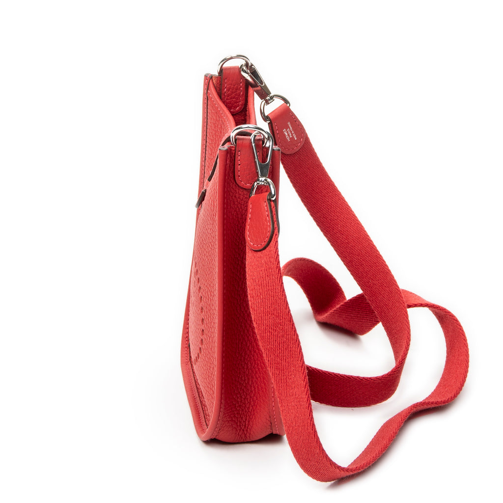 Shoulder Bag Evelyne TPM Rouge Casaque Clemence Leather