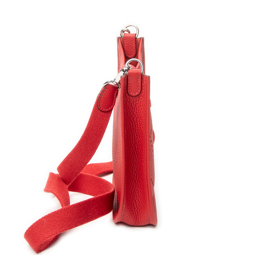 Shoulder Bag Evelyne TPM Rouge Casaque Clemence Leather