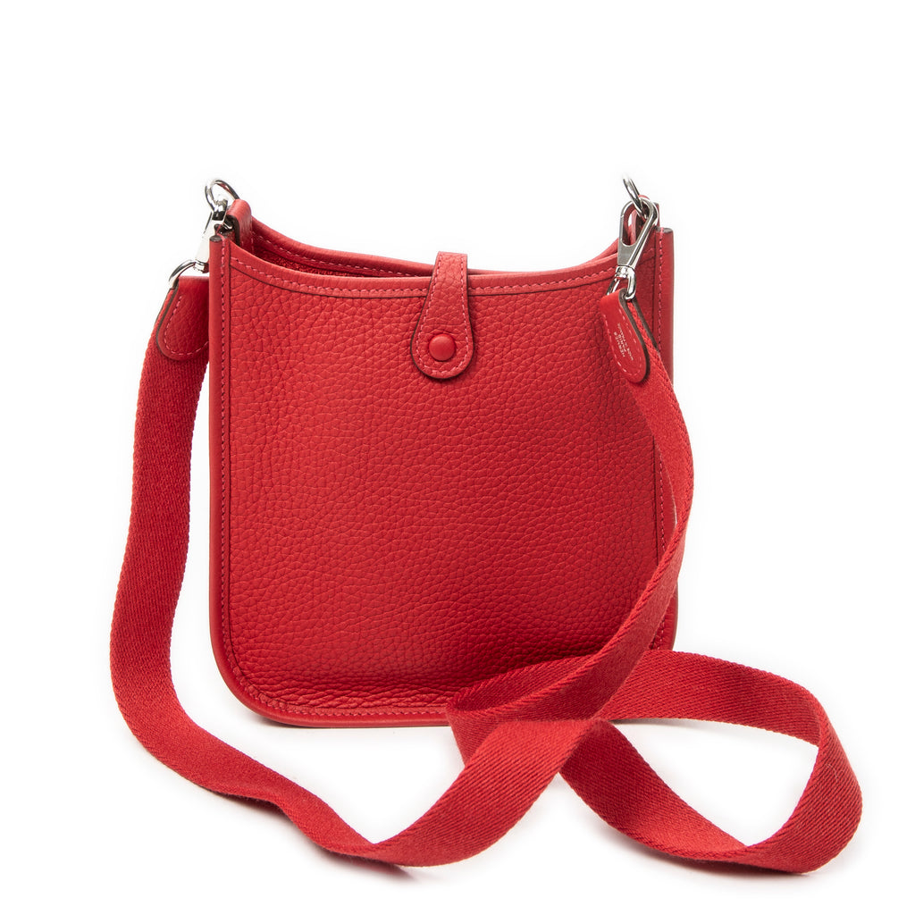 Shoulder Bag Evelyne TPM Rouge Casaque Clemence Leather