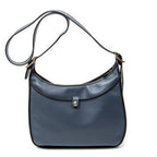 Shoulder Bag Sophia Messenger Blue Calfskin Leather