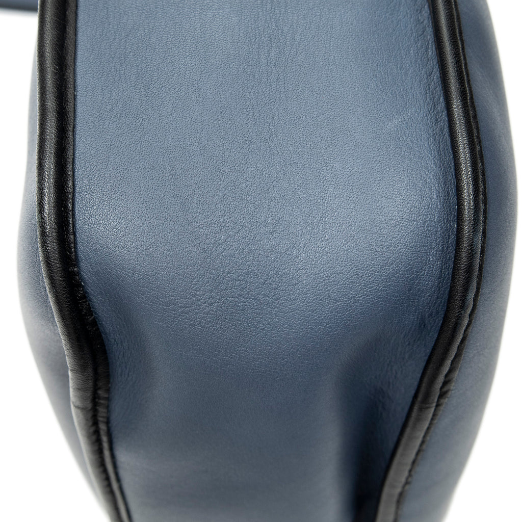 Shoulder Bag Sophia Messenger Blue Calfskin Leather