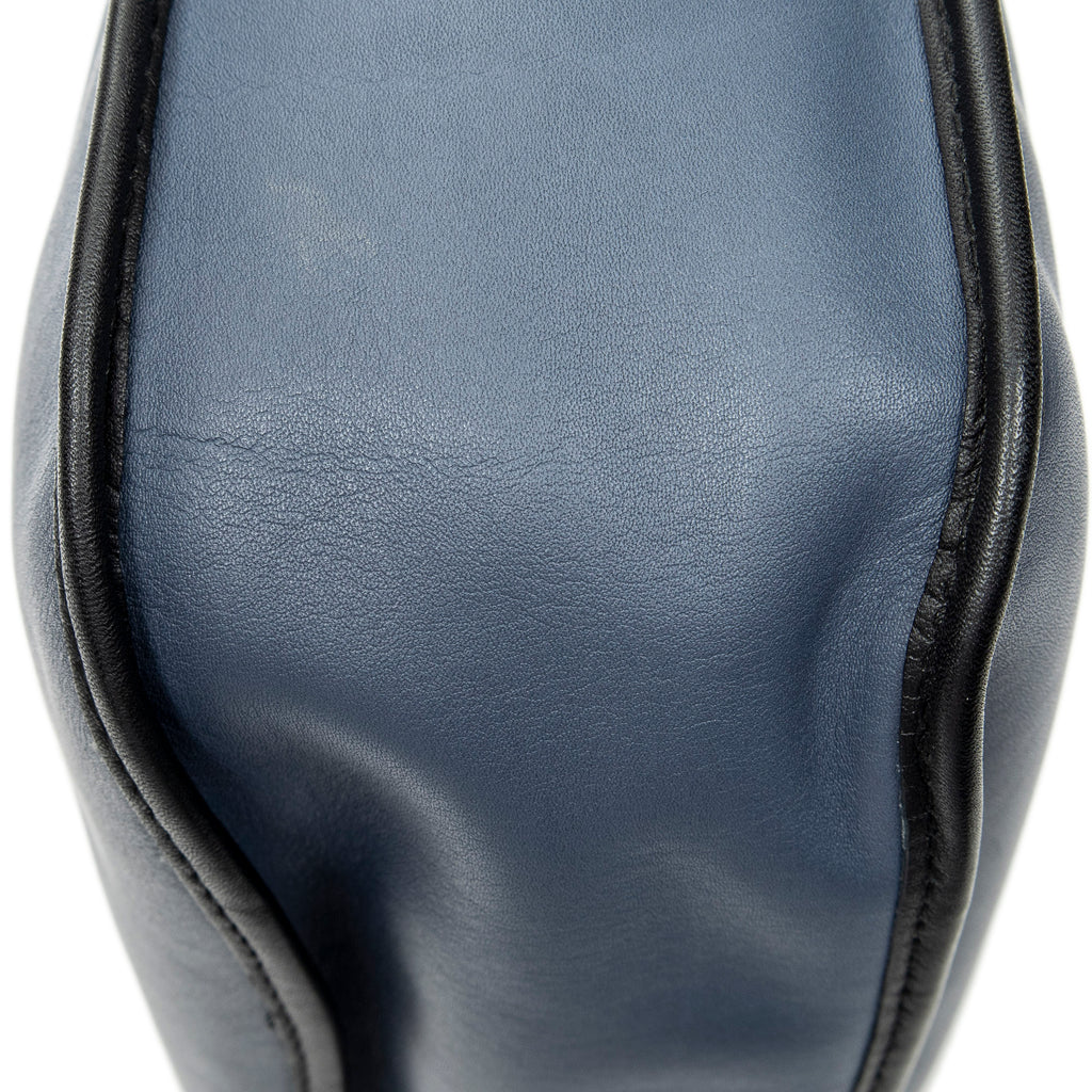 Shoulder Bag Sophia Messenger Blue Calfskin Leather