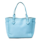 Shoulder Bag Heritage Tote Light Blue Grained Calfskin Leather