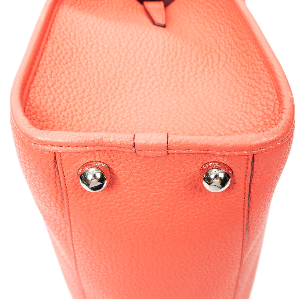 Shoulder Bag Alamo 36 Pink Grained Calfskin Leather